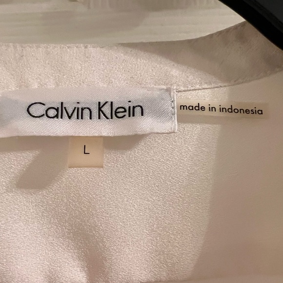 Calvin Klein Sheer Shirt with Gold Hardware - Picture 3 of 4